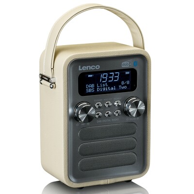 LENCO DAB+ Radio portable,Akku,BT PDR-051 Taupe