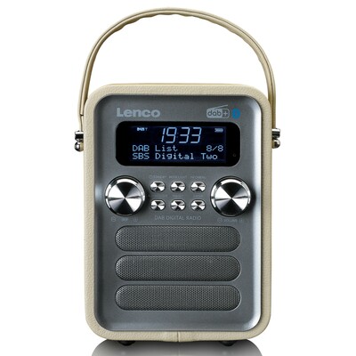 LENCO DAB+ Radio portable,Akku,BT PDR-051 Taupe