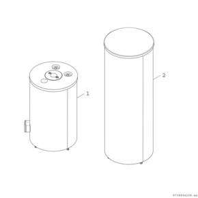 Bosch Thermotechnik Pufferspeicher STORA 200L, silber BH200-51A