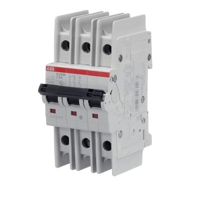 ABB Stotz S&J Sicherungsautomat 10kA,C 5A,3P UL489 SU203M-C5
