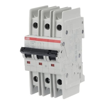ABB Stotz S&J Sicherungsautomat 10kA,C 8A,3P UL489 SU203M-C8