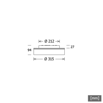 LTS Licht&Leuchten LED-Leuchte 830, DALI LUNXXS200.8301DALIws
