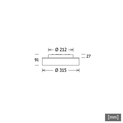 LTS Licht&Leuchten LED-Leuchte 840, DALI LUNXXS301.8401DALIsw