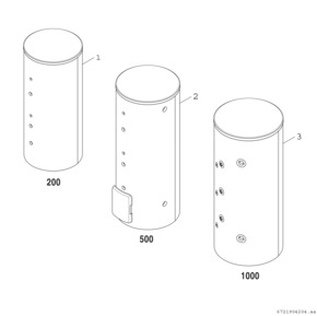 Bosch Thermotechnik Pufferspeicher STORA f.Wärmepumpen BP1000E1C