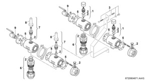Bosch Thermotechnik Soleverteiler 4-fach DN 25 NR1139