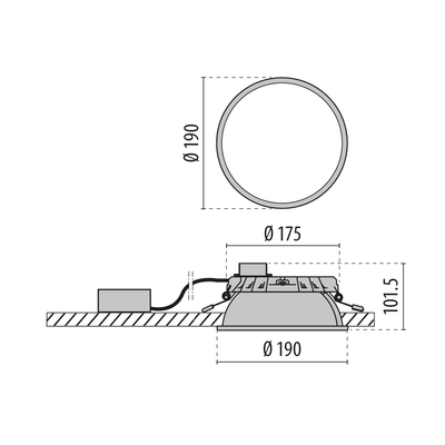 Performance in Light LED-Downlight 3000K 3109844