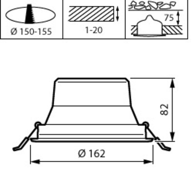 Philips Lighting LED-Downlight PSU,1200 lm,840 DN142B10S/840PSUEU19
