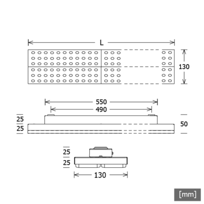 LTS Licht&Leuchten LED-Leuchte 840, schwarz LUZ-A23 110.840.ASsw