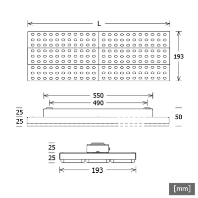 LTS Licht&Leuchten LED-Leuchte 830, schwarz LUZ-A32 110.830.60sw