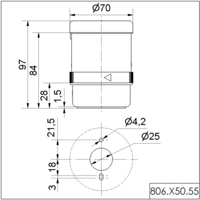 Werma LED-Leuchte überwachbar BWM 24V DC gb 80635055