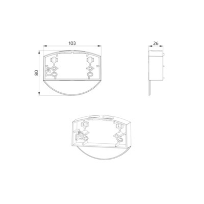 BEG Brück Electronic Aufputzsockel 93192