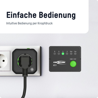 Ansmann Timer Steckdose ZeroWatt Technologie AES1