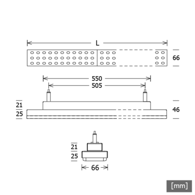 LTS Licht&Leuchten LED-Stromschienenleuchte 830, weiß LUZ-P12 103.830.60ws