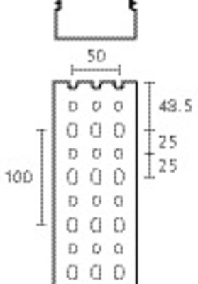 HellermannTyton Verdrahtungskanal GY 20 HTWD-HF-25X80 PC/ABS