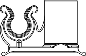 HellermannTyton Wellrohrhalter 28,6x11 mm schwarz 151-00700(500)