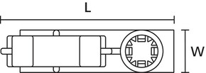 HellermannTyton Wellrohrhalter 37x11 mm, schwarz 151-00703(500)