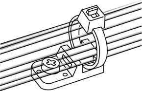 HellermannTyton Befestigungssockel blau 151-00997(100)