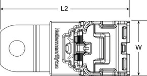 HellermannTyton Befestigungselement 101,9x34,9 mm 151-01435(300)