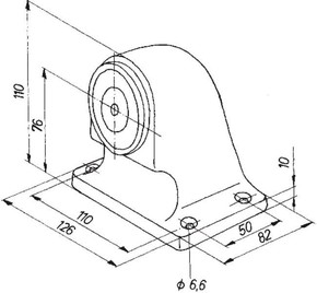 Assa Abloy effeff Magnet 830IGB 800N Boden 24V 830-8IGB----F90