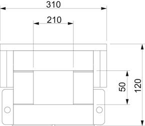 OBO Bettermann Vertr Brandschutzkanal I90/E30 50x210mm, grau BSKH 090521