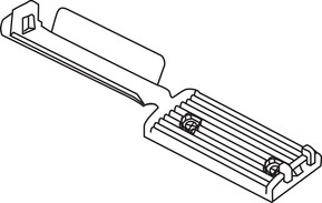 HellermannTyton Flachbandkabelhalter schwarz 151-01562(100)