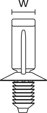 HellermannTyton Wellrohrhalter mit Lamellenfuß 151-01880(500)