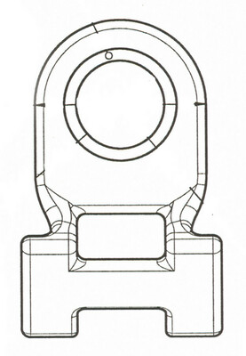 HellermannTyton Befestigungssockel schwarz 151-02096(500)