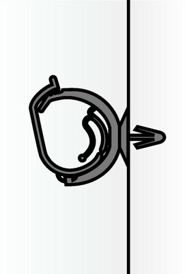HellermannTyton Halteclip 34x10 mm 151-02881(900)