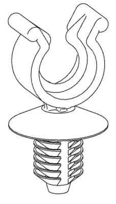 HellermannTyton Wellrohrhalter 25,2x8 mm, schwarz 151-14312(500)