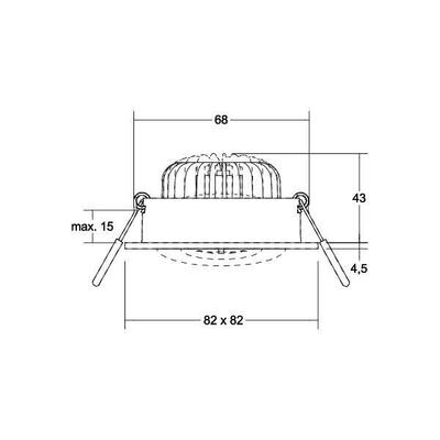Brumberg Leuchten LED-Einbaustrahler 3000K 38399183