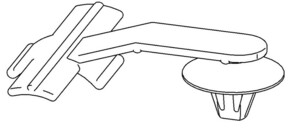 HellermannTyton Befestigungsclip schwarz 155-01600(500)
