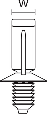 HellermannTyton Wellrohrhalter 22,7x8 mm, schwarz 155-17801(500)