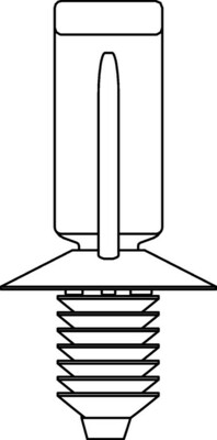 HellermannTyton Wellrohrhalter schwarz 155-31602(500)