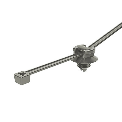 HellermannTyton Befestigungsbinder grau 156-00085(500)