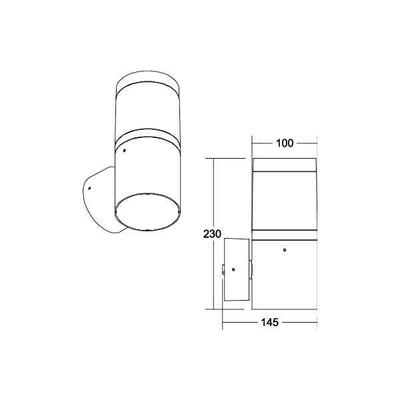 Brumberg Leuchten LED-Wandanbauleuchte 230V 3000/4000K 10039183