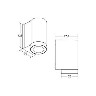 Brumberg Leuchten LED-Wandanbauleuchte 230V 3000/4000/5700K 10130183