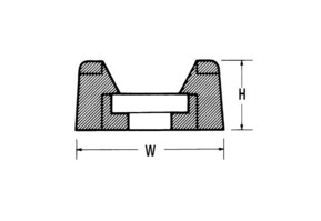 HellermannTyton Befestigungssockel weiß CTM4-PA66-WH (100)