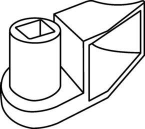 HellermannTyton Befestigungssockel schwarz SBH2-PA66-BK (500)