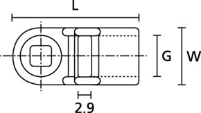 HellermannTyton Befestigungssockel schwarz SBH2-PA66-BK (500)