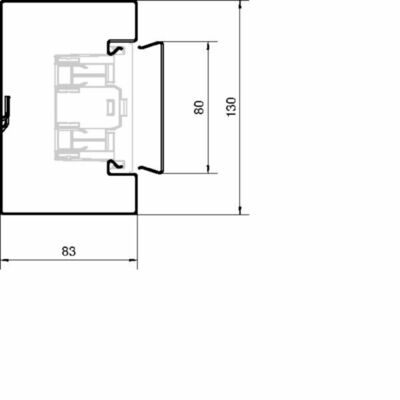 Tehalit Brüstungskanal-Unterteil 83x130mm Stahl BRS851301 vws