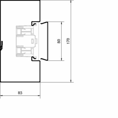 Tehalit Brüstungskanal-Unterteil 83x170mm Stahl BRS851701 vws