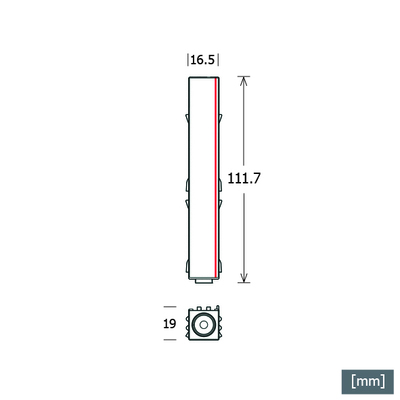 LTS Licht&Leuchten Endeinspeiser weiß NEO-F/R/9501-S-KREws