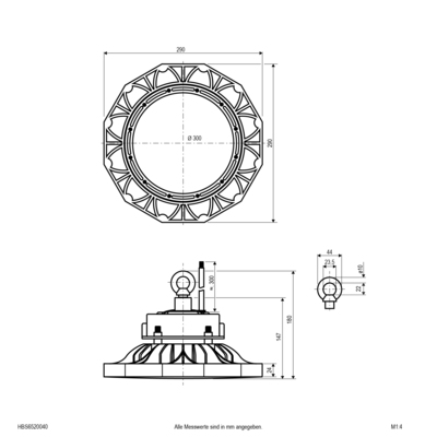 EVN Lichttechnik LED-Hallenleuchte HBS6520040