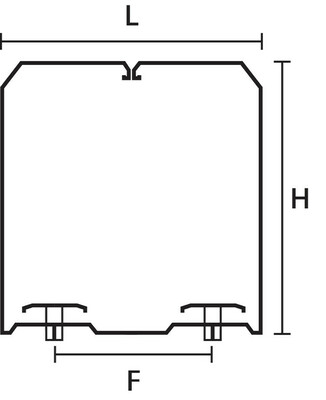 HellermannTyton Drahthalteklammer 60x100mm PC/ABS schwarz HTWD-BWR-60x100-PC