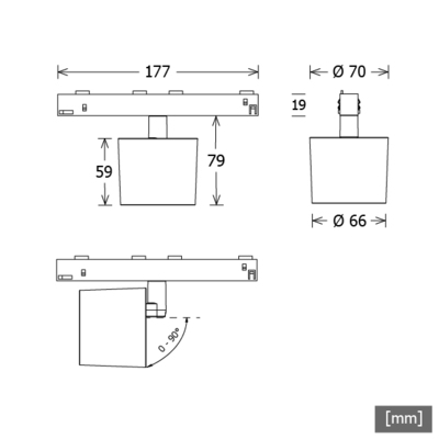 LTS Licht&Leuchten LED-Stromschienenstrahler 927, DALI, weiß NEOORYOT10192745D.ws