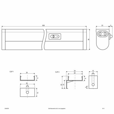 EVN Lichttechnik LED-Unterbauleuchte L08425W