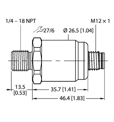 Turck Drucktransmitter mit Spannungsausgang PT3PSIG-1 #100021367