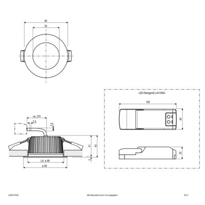 EVN Lichttechnik LED-Downlight CCT L54N101625