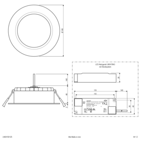 EVN Lichttechnik LED-Downlight IP54 dimmbar LN54150125