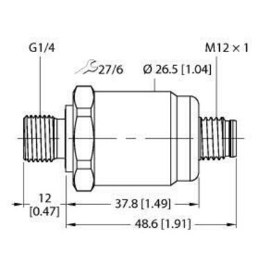 Turck Drucktransmitter mit Stromausgang PT0.1R-15 #100022106
